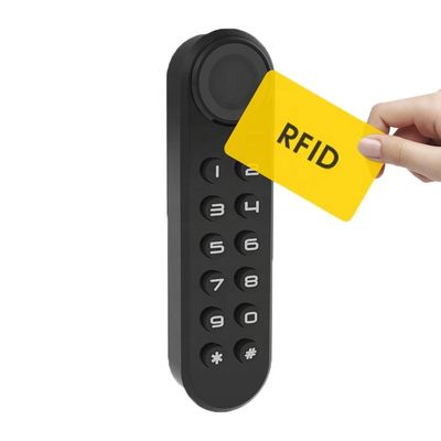 ガラスドア 電子キーパッドロッカー キャビネットロック コード パスワードとUSB 解錠方法