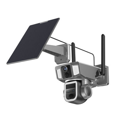太陽光カメラ 4MP 無線屋外警備カメラ ナイトビジョンとNIVIEWアプリ制御