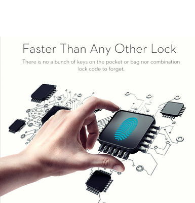 USBインターフェイスと指紋認識のガレージ亜鉛合金セキュリティスマートロック