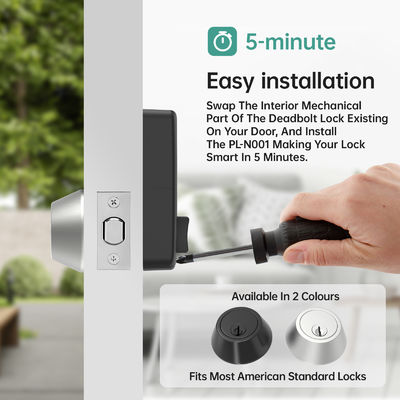 TTlock Entry Keypad Bluetooth制御キャビネットロック アルミガラス 木のドア