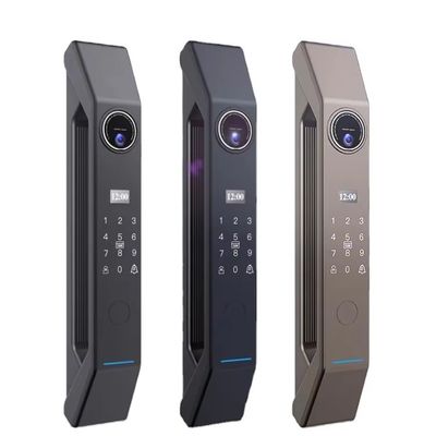 カードロック スマートドアロック カメラ 自動猫の目と指紋 APPインターコン
