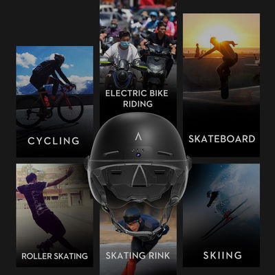 自転車とオートバイ 365g 軽量スマートサイクリングヘルメット 1080P HDカメラ