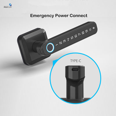 タイプC 電源 ワイファイ ブルーツ Bluetooth スマートホームロック 指紋付き 鍵なし セキュリティ