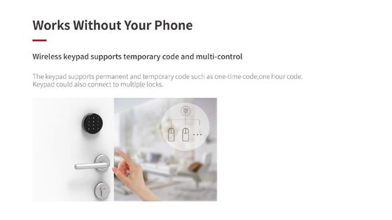 グレーWiFi スマートゲートロックを導入