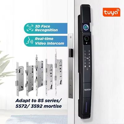 木製ドアのデジタルスマートロック 3D顔認識 TUYA アプリ 防水 IP64 Wifi