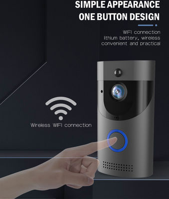 1080P 解像度 Wifi ネットワーク 無線カメラ インターコン スマート ツヤ ドアベル 木製ガラス