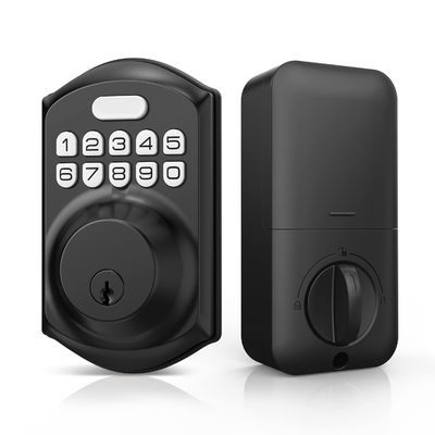 鍵なし入力 指紋 ドアロック トゥヤ スマートメモリーカード データ格納オプション グレー