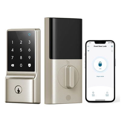 モダンミニマリスト ツヤ フェイスコード ホテル カメラ スリム デッドボルト NFC インテリジェント オートマティック 防水システム キーカード 屋外 スマートドアロック