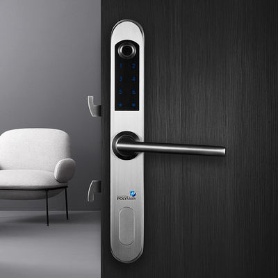 高セキュリティ シルバー効率のためのインテリジェント電子指紋WiFiドアロック