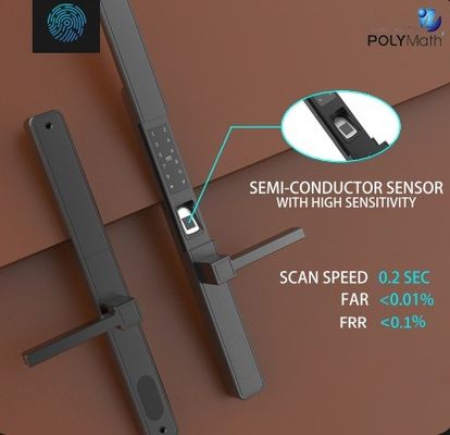 デジタルキーレス 防水 ツヤWiFiアプリ スマートドアロック バイオメトリック指紋ハンドル