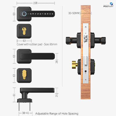 亜鉛合金 バイオメトリック指紋ロック TTロック Wifi スマートロック M1 強化セキュリティ