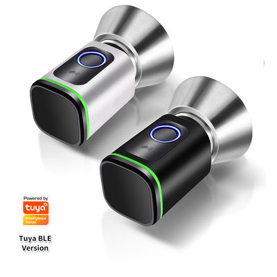 ブラックシルバー パスコード TUYA APP デッドボルト ドアロック Wifi ネットワークリーダー サイズ 42*42mm