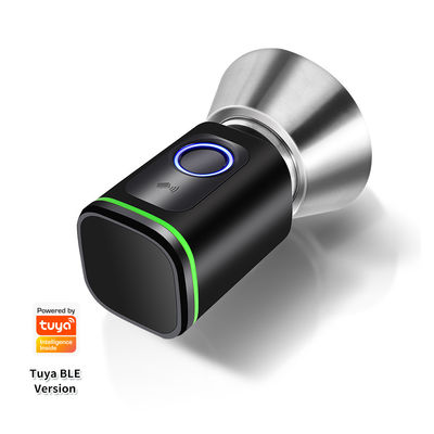 ブラックシルバー パスコード TUYA APP デッドボルト ドアロック Wifi ネットワークリーダー サイズ 42*42mm