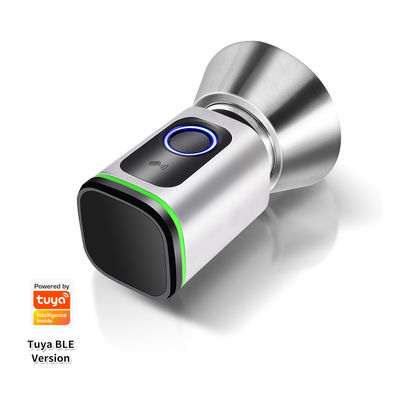 ブラックシルバー パスコード TUYA APP デッドボルト ドアロック Wifi ネットワークリーダー サイズ 42*42mm