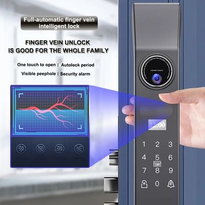 クラウドデータストレージ 鍵のないアクセス スマートドアロック 木製とステンレス鋼のドア