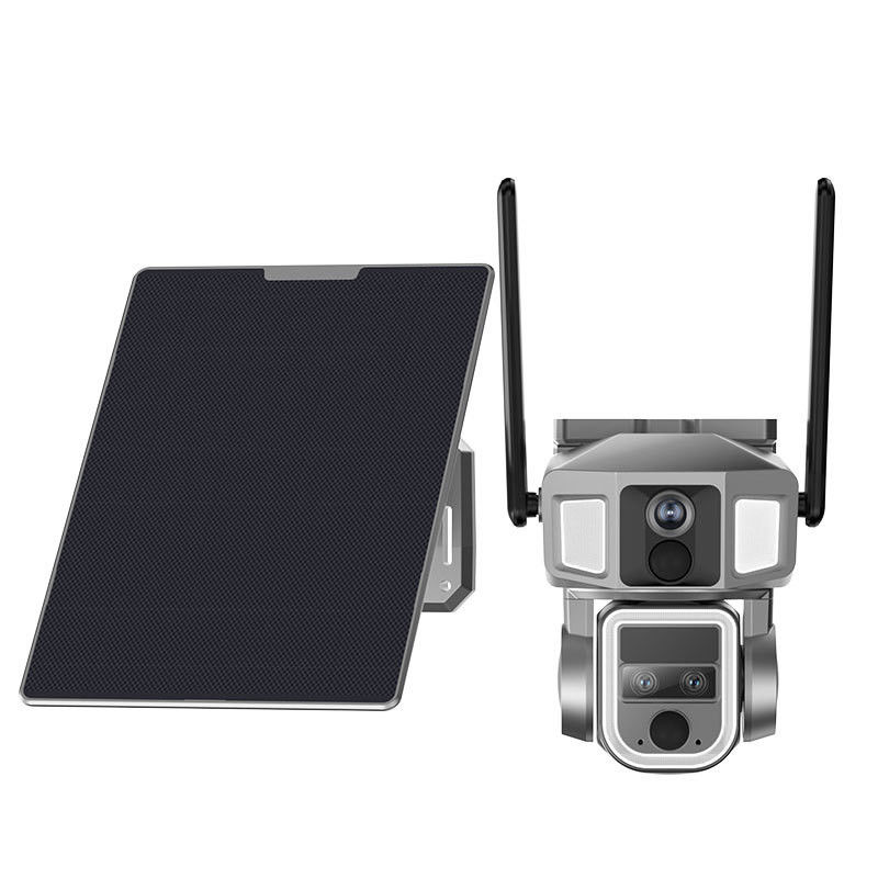 太陽光カメラ 4MP 無線屋外警備カメラ ナイトビジョンとNIVIEWアプリ制御