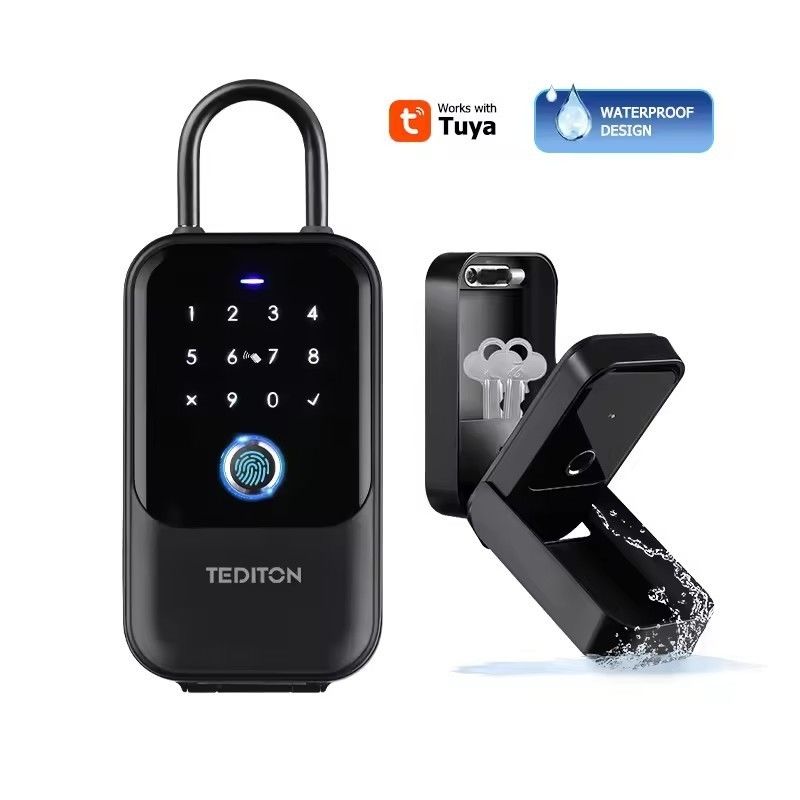 ホーム ホテル オフィス WiFi 接続 スマートロック ツヤ ネットワーク 電子 パスワード ボックス メタルゲート ガラス IP65 防水
