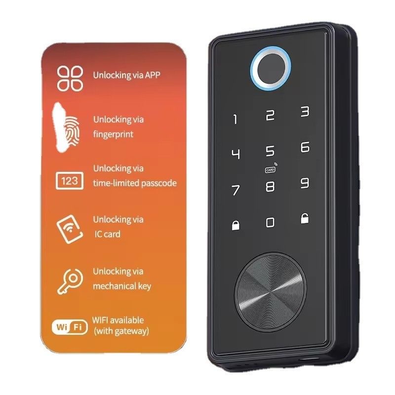 スマートロック用ステンレスドアのための便利なメモリーカードデータ格納オプション