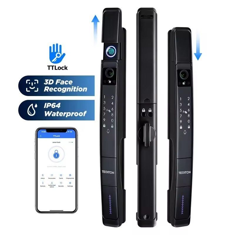 3D顔認識とカメラを搭載した高度セキュリティ TUYA スマートドアロック体験