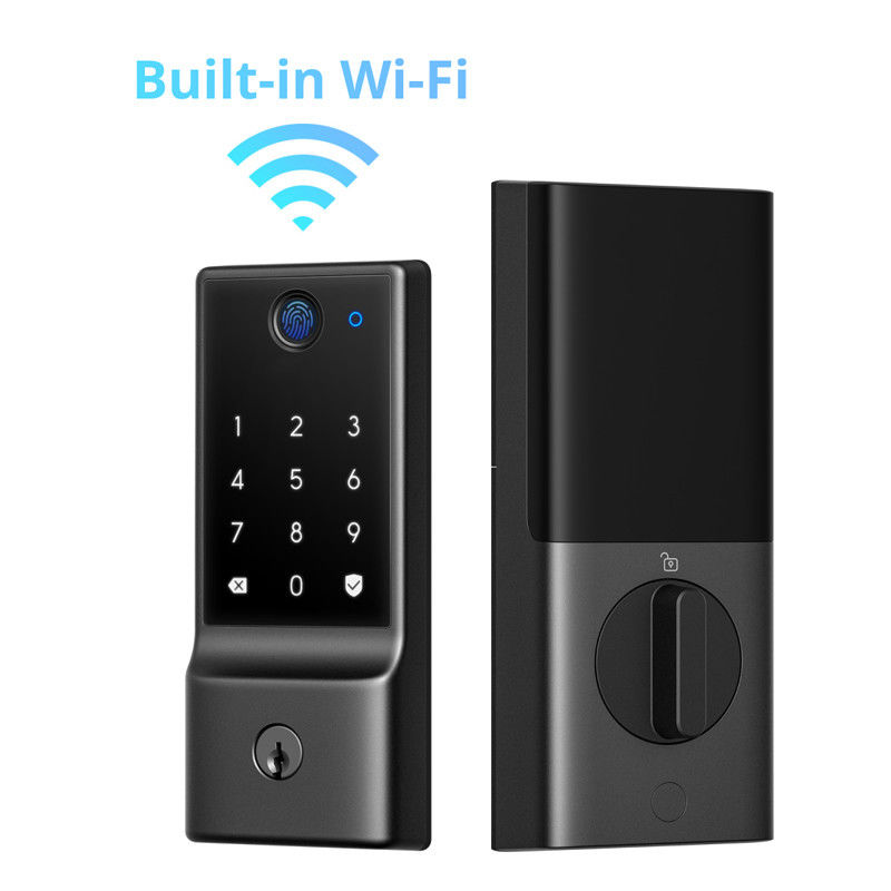 現代のミニマリストスタイルとメモリーカードデータストレージオプションのスマートドアロック